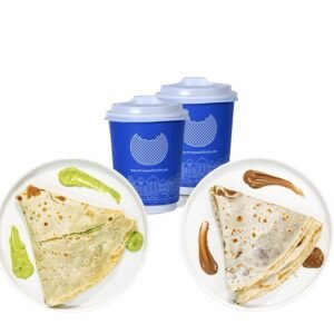 2 Crepes & 2 Hot drinks