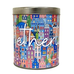 “From the Netherlands to the world” empty tin
